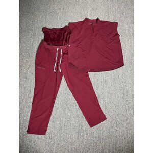 FIGS Maternity Set Size L Rafaela Oversized Scrub Top & Yola Skinny Scrub Pants